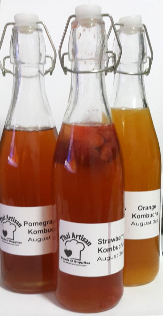 kombucha bottles